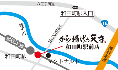和田町駅前店地図